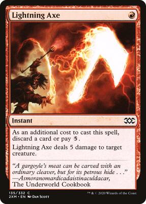 Lightning Axe card from Double Masters
