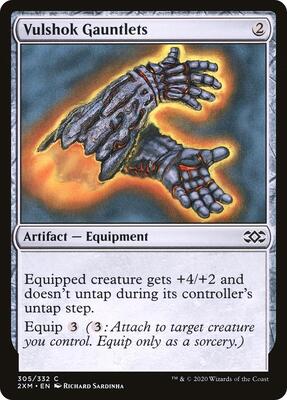 Vulshok Gauntlets card from Double Masters