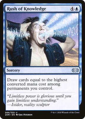 Rush of Knowledge card from Double Masters