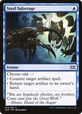 Steel Sabotage card from Double Masters
