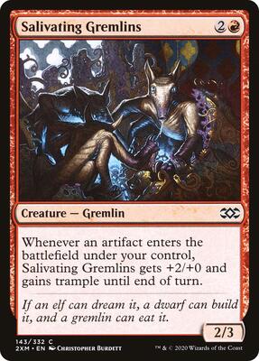 Salivating Gremlins card from Double Masters