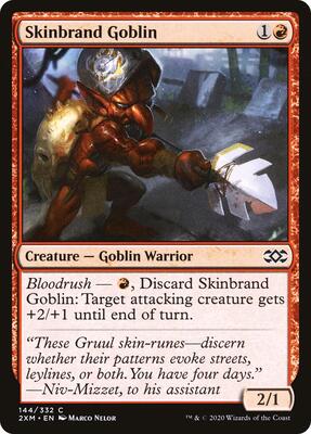 Skinbrand Goblin card from Double Masters