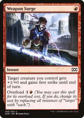 Weapon Surge card from Double Masters