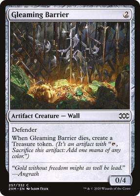 Gleaming Barrier card from Double Masters