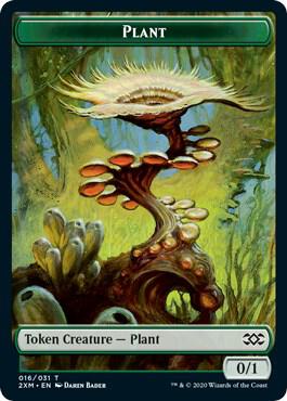 Plant Token card from Double Masters