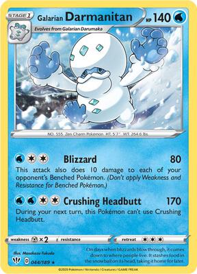 Galarian Darmanitan - 44/189 (Cracked Ice Holo) card from Deck Exclusives