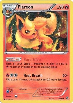Flareon - 13/98 (Cosmos Holo) card from Miscellaneous Cards & Products