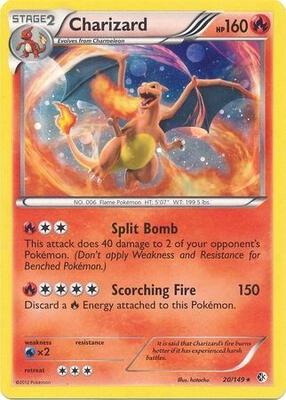 Charizard - 20/149 (Cosmos Holo) card from Blister Exclusives