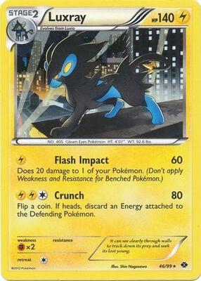 Luxray - 46/99 (Cosmos Holo) card from Blister Exclusives