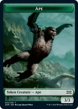 Ape // Golem Double-Sided Token card from Double Masters
