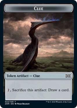 Clue // Plant Double-Sided Token card from Double Masters
