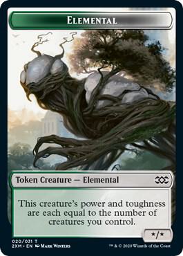 Elemental // Shapeshifter Double-Sided Token card from Double Masters