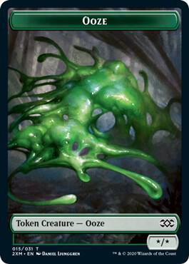 Ooze // Wurm (029) Double-Sided Token card from Double Masters