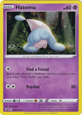 Hatenna - SWSH040 card from SWSH: Sword & Shield Promo Cards