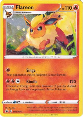 Flareon - SWSH041 card from SWSH: Sword & Shield Promo Cards