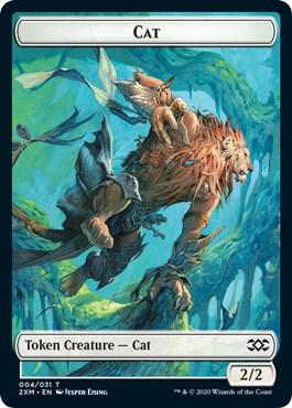 Cat // Myr (024) Double-Sided Token card from Double Masters