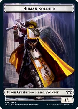 Human Soldier // Servo Double-Sided Token card from Double Masters