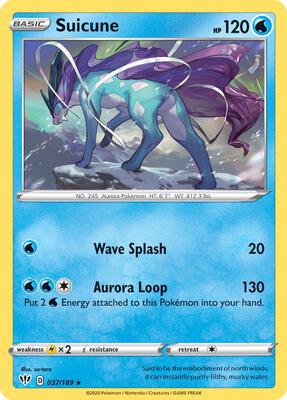 Suicune - 37/189 card from Deck Exclusives