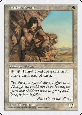Icatian Scout card from Fifth Edition