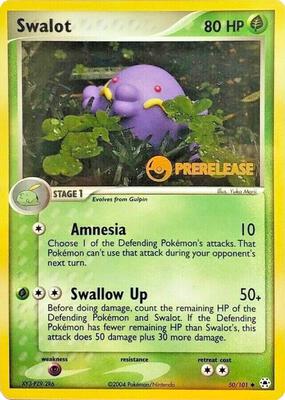 Swalot - 50/101 (Prerelease) card from Nintendo Promos