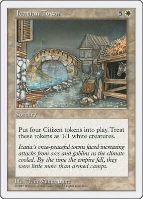 Icatian Town card from Fifth Edition