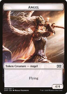 Angel // Human Soldier Double-Sided Token card from Double Masters