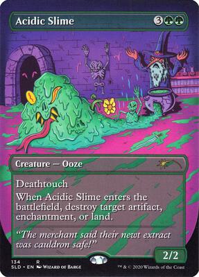 Acidic Slime card from Secret Lair Drop Series