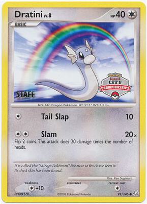 Dratini - 91/146 (City Championships) [Staff] card from League & Championship Cards