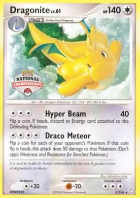 Dragonite - 2/146 (National Championships) card from League & Championship Cards