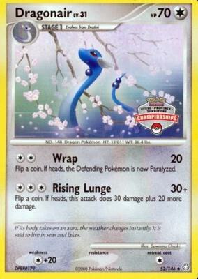 Dragonair - 52/146 (State Championships) card from League & Championship Cards