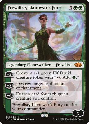 Freyalise, Llanowar's Fury card from Commander Collection: Green