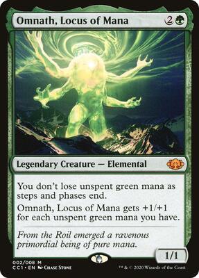 Omnath, Locus of Mana card from Commander Collection: Green
