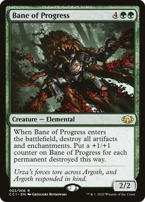 Bane of Progress card from Commander Collection: Green