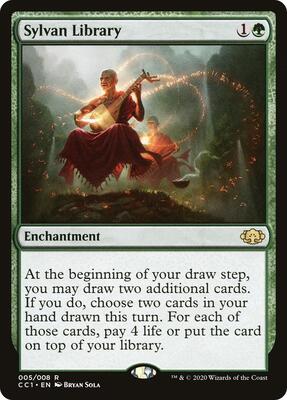 Sylvan Library card from Commander Collection: Green
