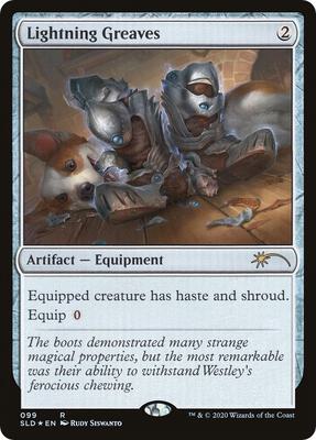 Lightning Greaves (099) card from Secret Lair Drop Series