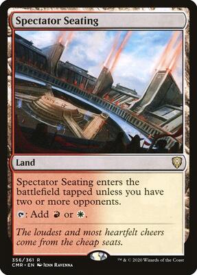 Spectator Seating card from Commander Legends