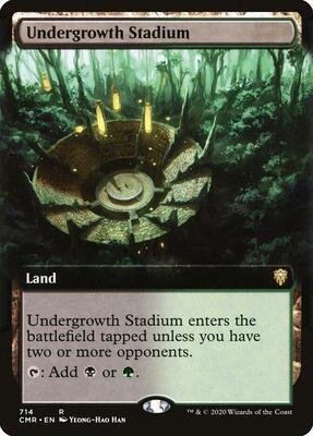 Undergrowth Stadium (Extended Art) card from Commander Legends