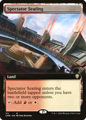 Spectator Seating (Extended Art) card from Commander Legends