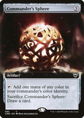 Commander's Sphere (Extended Art) card from Commander Legends