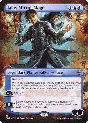 Jace, Mirror Mage (Borderless) card from Zendikar Rising