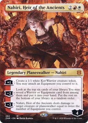 Nahiri, Heir of the Ancients (Borderless) card from Zendikar Rising
