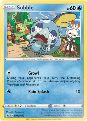 Sobble - SWSH073 card from SWSH: Sword & Shield Promo Cards