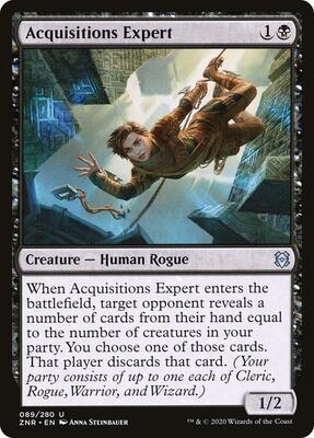 Acquisitions Expert card from Zendikar Rising