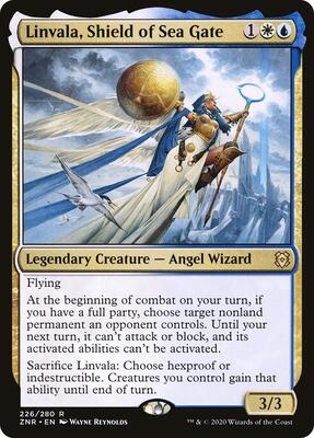 Linvala, Shield of Sea Gate card from Zendikar Rising