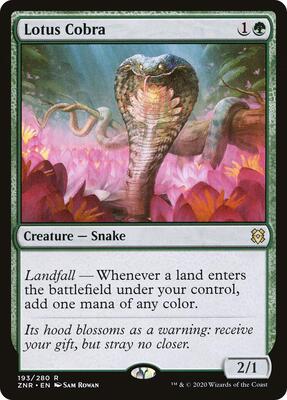 Lotus Cobra card from Zendikar Rising