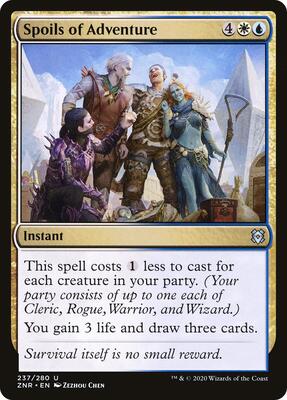 Spoils of Adventure card from Zendikar Rising