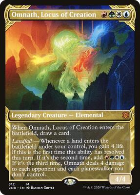 Omnath, Locus of Creation (Showcase) card from Zendikar Rising