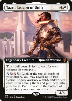 Tazri, Beacon of Unity (Extended Art) card from Zendikar Rising