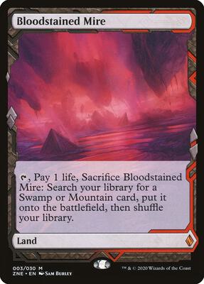 Bloodstained Mire card from Zendikar Rising Expeditions