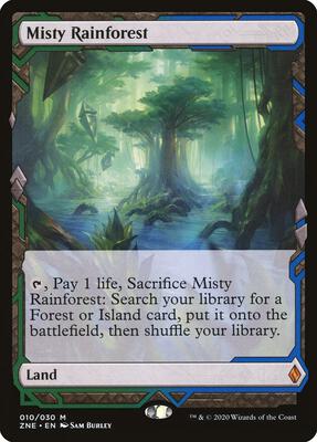 Misty Rainforest card from Zendikar Rising Expeditions